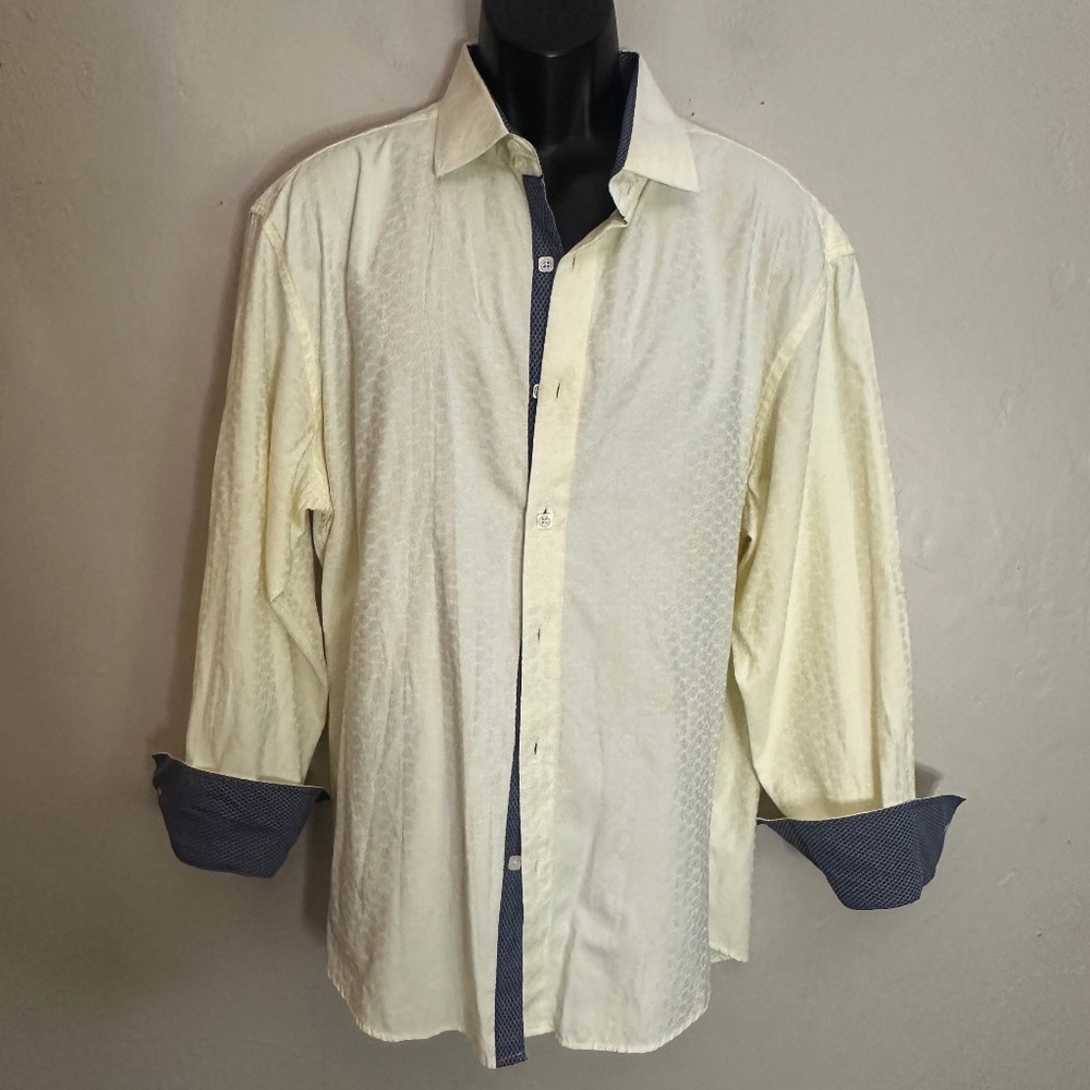 Valiant Contrast Long Sleeve Shirt 2XL runs small Gently worn Made in France
